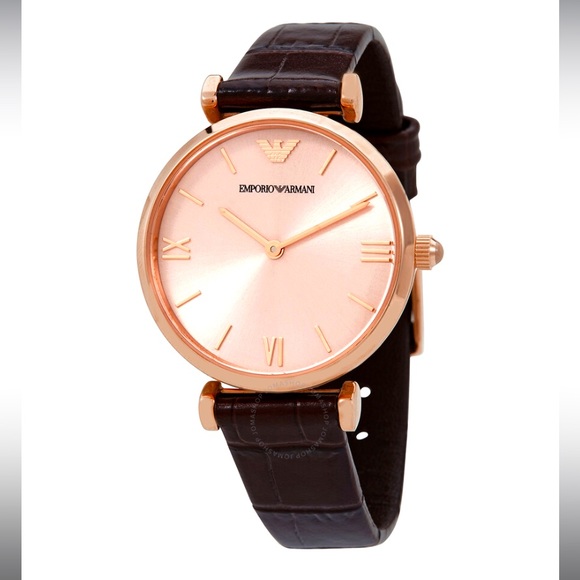 Emporio Armani Quartz Pink Mother of Pearl Dial watch - Picture 1 of 11